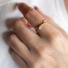 Δαχτυλίδια ασημένια - Κοσμήματα silver 925 - διχρωμο δαχτυλιδι ασημενιο χρυσο 
