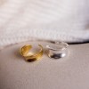 Δαχτυλίδια ασημένια - Κοσμήματα silver 925 - κυματιστο δαχτυλιδι χρυσο ασημενιο