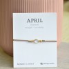 Birthstone bracelet April 