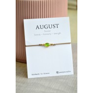 Birthstone bracelet August