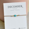 Birthstone bracelet December