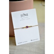 Birthstone bracelet June