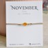 Birthstone bracelet November 