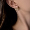 Jacket earrings lotus glitter  EARRINGS