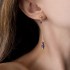 Long earrings Amethyst 925°