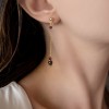Long earrings Garnet 925° EARRINGS