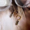 Κοσμήματα silver 925 - μικρα κρικακια σκουλαρικια με κρεμαστη πετρα