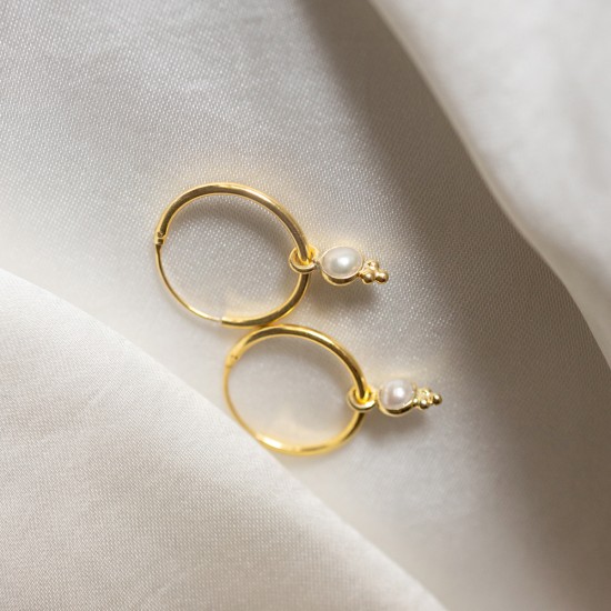 Σκουλαρίκια ασημένια - Σκουλαρίκια - Κοσμήματα silver 925 - κρικακια σκουλαρικια με μαργαριταρι