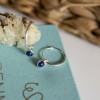 Mini hoops 925° silver Lapis Lazulis  Earings