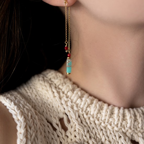 Carmen earrings 925° Aqua EARRINGS