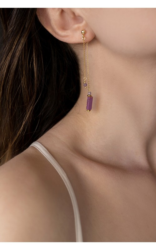 Carmen earrings 925° purple
