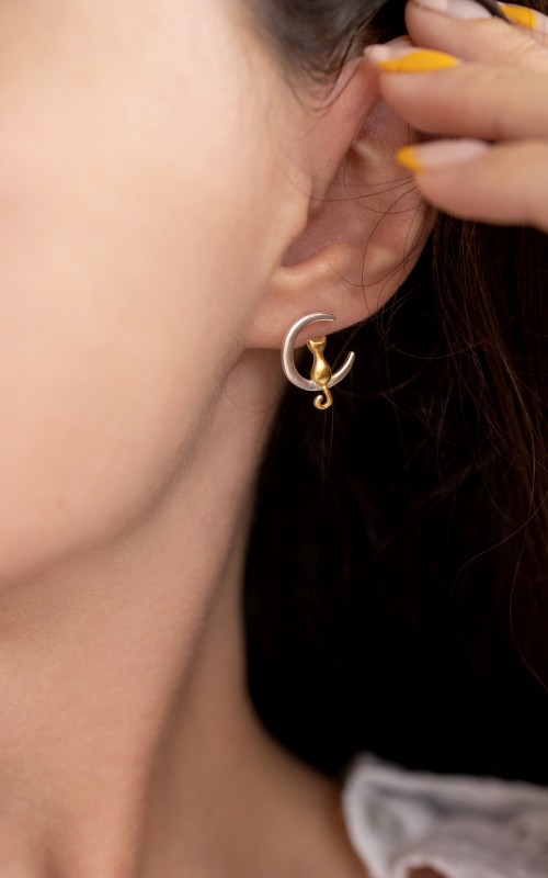Cat earrings 925°