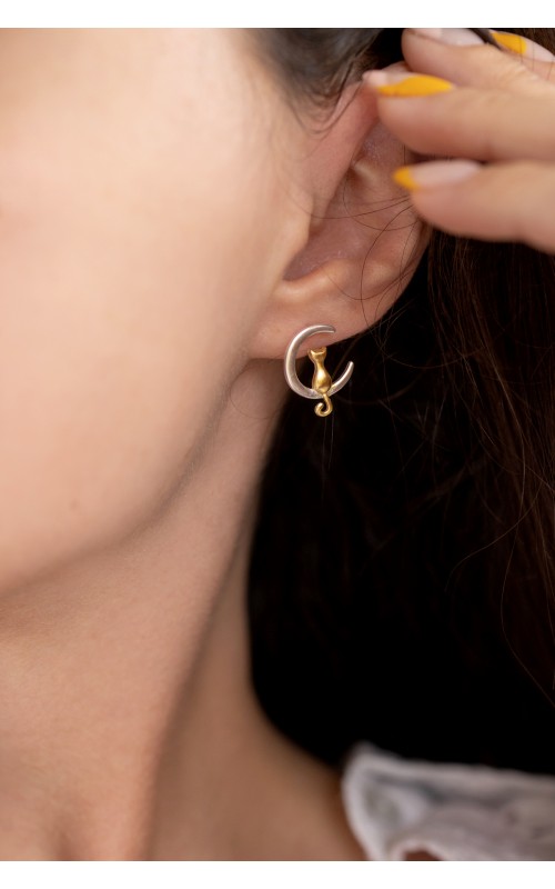 Cat earrings 925°