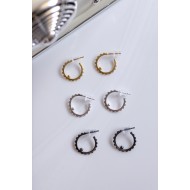 Circle dot earrings 925°