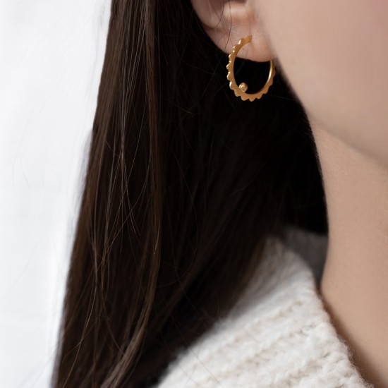 Circle dot earrings 925° Earings
