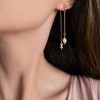 Double pearl earrings 925° EARRINGS