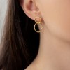 Double circle earrings 925° Earings