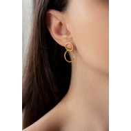 Double circle earrings 925°