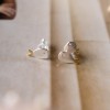 Σκουλαρίκια ασημένια - Σκουλαρίκια - Κοσμήματα silver 925 - διχρωμα σκουλαρικια χρυσο ασημενιο