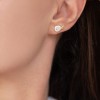 Σκουλαρίκια ασημένια - Σκουλαρίκια - Κοσμήματα silver 925 - διχρωμα σκουλαρικια χρυσο ασημενιο
