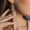 Long Earrings Green Onyx 925° 