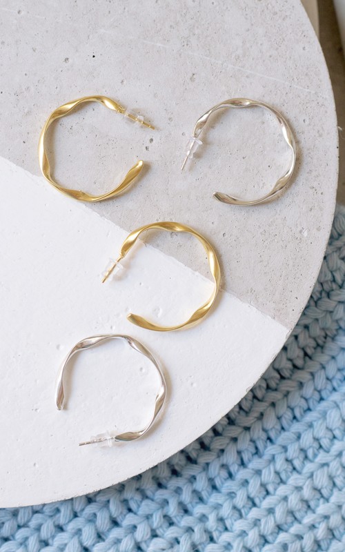 Twisted Hoops 925°