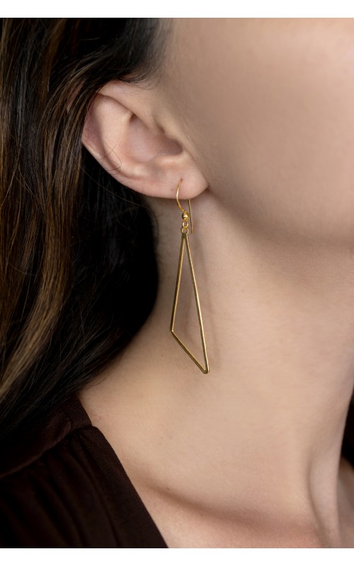 Long triangles earrings 925°