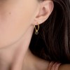 Σκουλαρίκια ασημένια - Σκουλαρίκια - Κοσμήματα silver 925 - μικρα κρικακια σκουλαρικια με μαυρο ονυχα