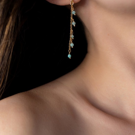 Nora earrings 925° Aqua EARRINGS