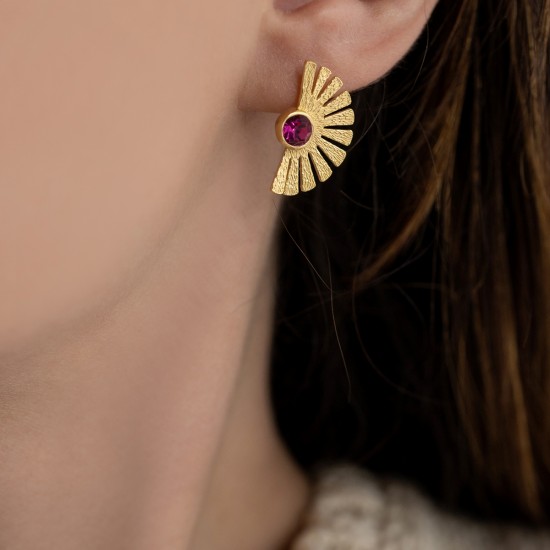Rene earrings 925° Pink EARRINGS