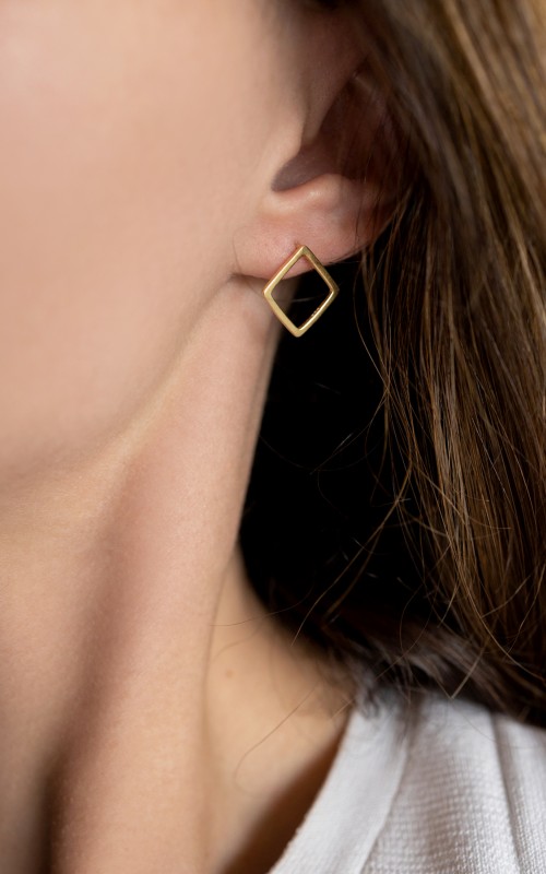 Rhombus earrings 925°