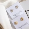 Σκουλαρίκια ασημένια - Σκουλαρίκια - Κοσμήματα silver 925 - καρφωτα σκουλαρικια ηλιοσ και φεγγαρι