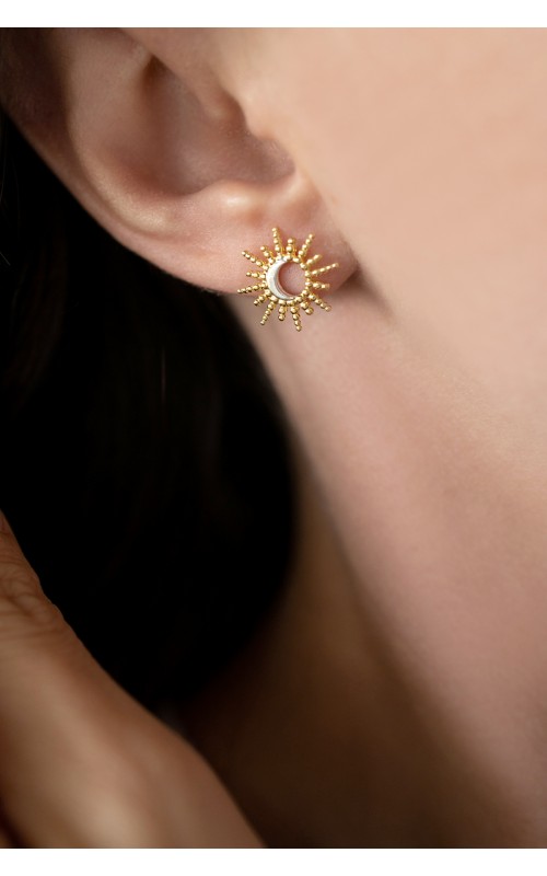 Sun & moon earrings 925°