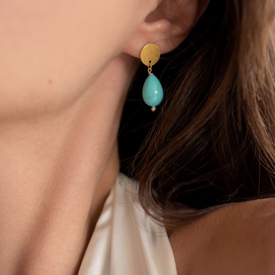 Turquoise Drop 925° Earings