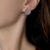 Buttons earrings glitter L EARRINGS