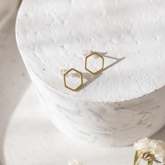 Hexagon Earrings 925° small Earings