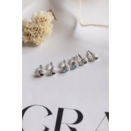 Gloria earrings silver