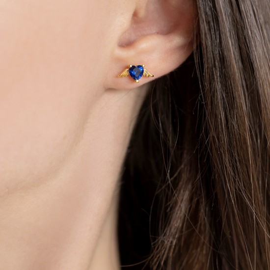 Crystal heart earrigs  Earings