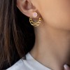Jacket earrings pastel pink Earings