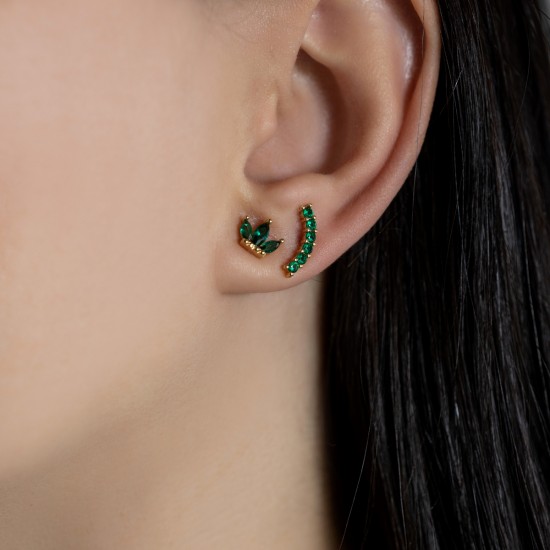 Zirgon earrings Lotus EARRINGS