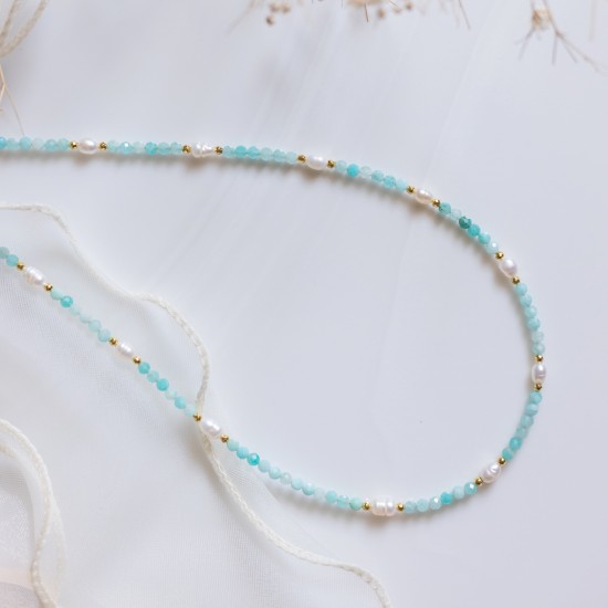 Amazonite necklace 925°