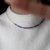 Amethyst chain necklace 925° Necklaces