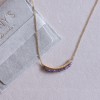 Κοσμήματα silver 925 - κολιε με μπαρα και πετρες αμεθυστος