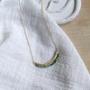 Κοσμήματα silver 925 - Bar Ruby Zoisite necklace 925°