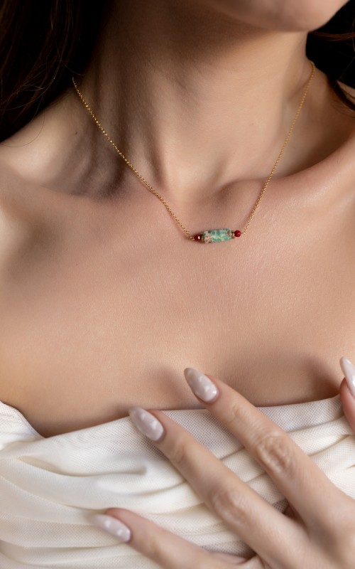 Carmen necklace 925° Aqua