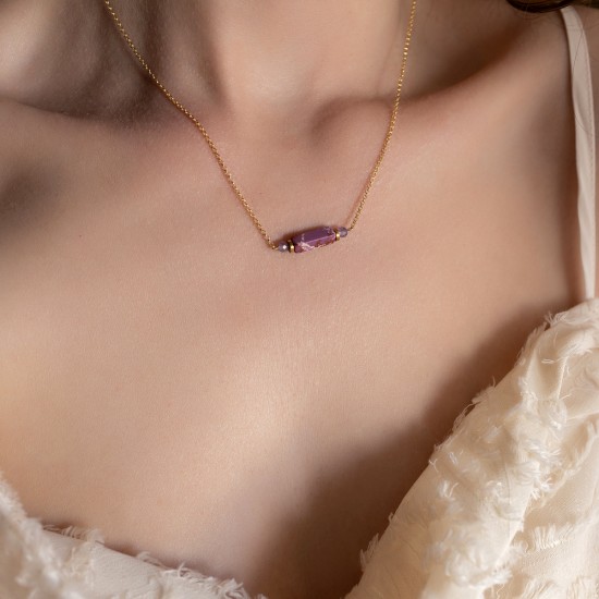 Carmen necklace 925° Purple NECKLACES
