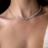 Amazonite chain necklace 925°