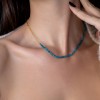 Apatite chain necklace 925° Necklaces