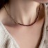Garnet chain necklace 925°