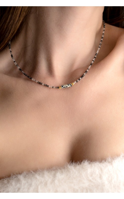 Black Tourmaline necklace925°